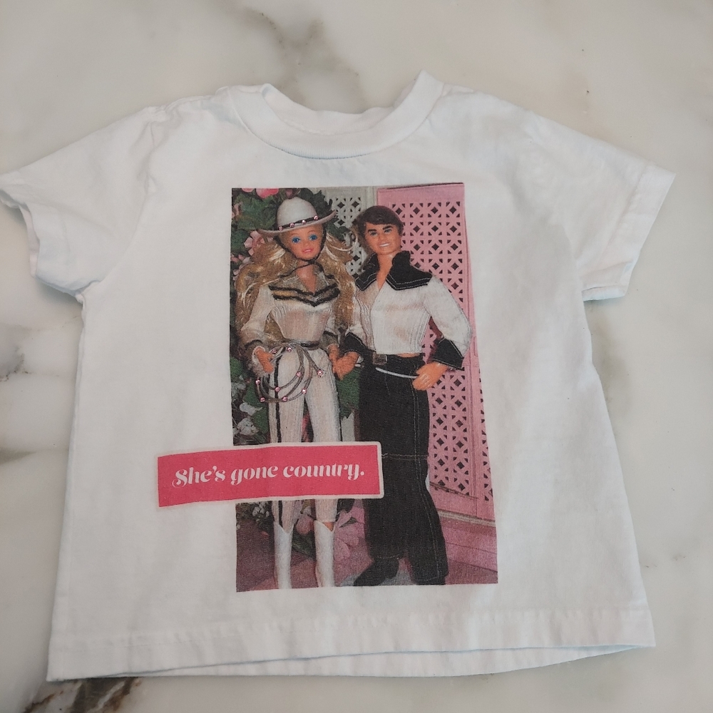 3T Barbie t-shirt from Gina. girls in action
